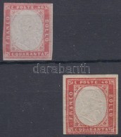 (*) Szardínia 1855  Forgalmi Mi 13 A+b - Otros & Sin Clasificación