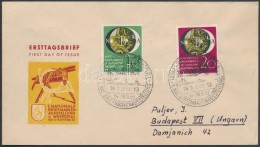 1951 NBA Bélyegkiállítás FDC Budapestre / Mi 141-142 FDC To Hungary - Other & Unclassified