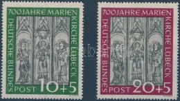 ** 1951 700 éves A Lübeck-i Mária Templom Sor Mi 139-140 - Altri & Non Classificati