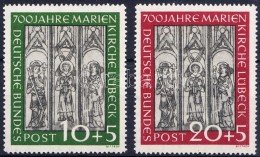 ** 1951 Lübecki Maria Templom Sor Mi 139-140 - Otros & Sin Clasificación