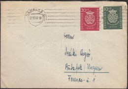 1950 Bach Mi 121-122 Levélen Magyarországra / On Cover To Hungary - Other & Unclassified