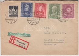 1949 Wohlfahrt Sor Díjkiegészítéssel Ajánlott Levélen Budafokra /... - Other & Unclassified