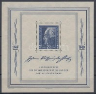 ** 1949 Goethe Blokk Mi 6 - Other & Unclassified