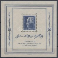 ** 1949 Goethe Blokk Mi 6 - Sonstige & Ohne Zuordnung