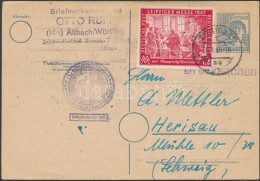 1948 Díjkiegészített Díjjegyes LevelezÅ‘lap Svájcba - Altri & Non Classificati
