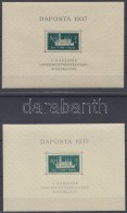 ** 1937 DAPOSTA Bélyegkiállítás Mi Blokk 1 A+b + 2 A+b - Autres & Non Classés