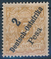 * Deutsch-Ostafrika 1896 Mi 6e Több Falcnyom / More Hinge Remainders. Certificate: Jäschke-Lantelme - Sonstige & Ohne Zuordnung