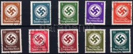 O 1942 Hivatalos Sor Mi 166-177 (20Pf és 40Pf Nélkül) - Andere & Zonder Classificatie