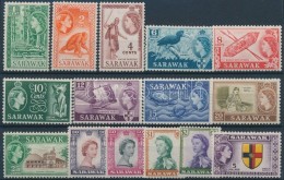 ** Sarawak 1955 Forgalmi Sor Mi 188-202 - Sonstige & Ohne Zuordnung