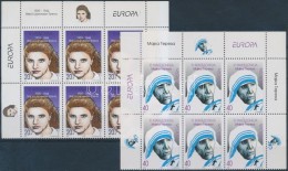 ** 1996 Europa CEPT, Híres NÅ‘k ívsarki 6-es Tömbökben Mi 74-75 - Otros & Sin Clasificación