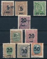 O 1921-1925 9 Klf Forgalmi Mi 104-113 (Mi EUR 155,-) - Sonstige & Ohne Zuordnung