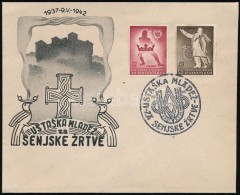 1942 Usztasa Ifjúság Sor Mi 91-92 FDC-n - Altri & Non Classificati