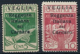 * Carnaro-sziget 1920 Forgalmi Mi 28-29 II - Autres & Non Classés