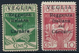 * Carnaro-sziget 1920 Forgalmi Mi 28-29 II - Otros & Sin Clasificación