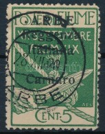 O Carnaro-sziget 1920 Forgalmi Mi 20 II - Autres & Non Classés