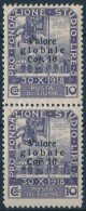 ** 1919 Mi 85 Pár I. Típusú Felülnyomással / Pair With Overprint Type I. - Sonstige & Ohne Zuordnung