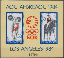 ** 1983 Nyári Olimpia, Los Angeles Blokk Mi 132 - Sonstige & Ohne Zuordnung