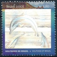 ** 2003 Fernando De Noronha Szigetek, Delfinek, Hologramfóliás Bélyeg Mi 3316 - Altri & Non Classificati