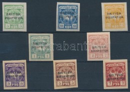 ** * 1919 Facsoport Sor Felülnyomással/ Group Of Trees Set With Overprint Mi 11-18 - Other & Unclassified