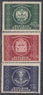 ** 1949 UPU Sor Mi 943-945 (944 Betapadásnyom) - Otros & Sin Clasificación