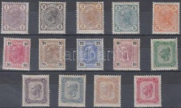 ** 1904 Forgalmi Sor Mi 105-118 C (1-2 Bélyegen Gumihiba / Gum Disturbance) (Mi EUR 1.100.-) - Autres & Non Classés