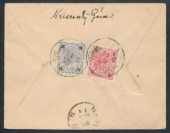 1893 Ajánlott Levél 10kr + 5kr Bérmentesítéssel 'WIEN' - Hermanstadt - Other & Unclassified