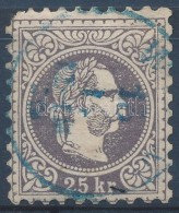 O 1867 25kr Kék Bélyegzéssel (sarokhiba / Short Corner ) - Other & Unclassified