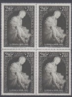 ** 1951 Michelangelo: Pieta Mi 590 Négyestömb / Block Of 4 - Andere & Zonder Classificatie