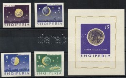 ** 1964 A 4 Hold Fázis Vágott Sor+blokk Mi 839-842+24 - Andere & Zonder Classificatie