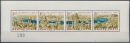 ** 1961 Budapest Panoráma Blokk (90.000) / Mi 1789-1792 Printed In Block, Present Of The Post (2 Enyhe... - Other & Unclassified