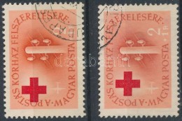 O 1957 Posta Kórház 2+1Ft 'elcsúszott Vöröskereszt' Tévnyomat +... - Autres & Non Classés