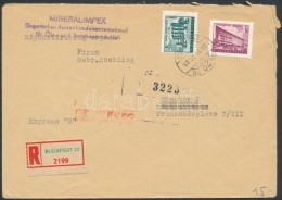 1959 Expressz-ajánlott Levél Münchenbe 5Ft Bérmentesítéssel. Ritka... - Andere & Zonder Classificatie