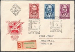 1951 Maxim Gorkij Sor Ajánlott FDC-n - Other & Unclassified