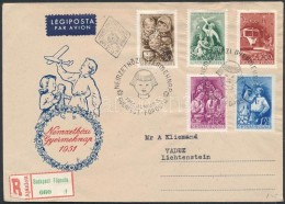 1951 Gyermek (II.) Sor Ajánlott Légi FDC-n - Other & Unclassified