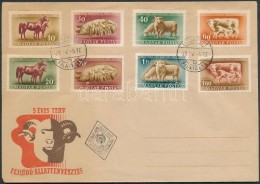 1951 Háziállatok Sor FDC-n (4.000) - Andere & Zonder Classificatie