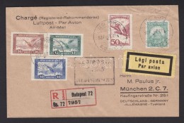 1927 Ajánlott Légi Levél 'BUDAPEST-MÜNCHEN' Légi Irányító... - Otros & Sin Clasificación