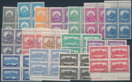 ** 1926 PengÅ‘-fillér (I) A Sor Négyestömbökben / Mi 411-426 Block Of 4 (100.000)... - Altri & Non Classificati