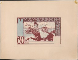 ~1920 Meg Nem Valósult Eredet Bélyegterv / Unissued Stamp Design - Altri & Non Classificati