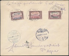 1920 Légi Posta Sor Levélen Budapest - Pápa - Other & Unclassified