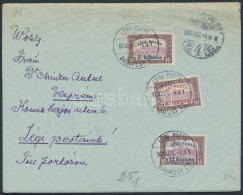 1920 (2. Díjszabás) Légi Posta Teljes Sor Légi Levélen Veszprémbe / Mi... - Other & Unclassified