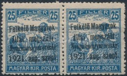 ** Nyugat-Magyarország I. 1921 Arató 25f Pár Garancia Nélkül - Other & Unclassified