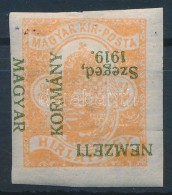 * Szeged 1919 Hírlapbélyeg Fordított Felülnyomással (~88.000) / Mi 1 With Inverted... - Otros & Sin Clasificación