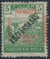 * Szeged 1919 Arató/Köztársaság 5f (7.500) / Mi 29 Signed: Bodor (apró... - Autres & Non Classés