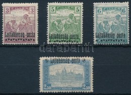 * Nyugat-Magyarország III. 1921 4 Db Próbanyomat: Arató 3f, 5f, 6f és Parlament 2,50K /... - Andere & Zonder Classificatie