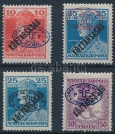 ** * Debrecen I. 1919 Károly/Köztársaság 10f + 25f Piros és Fekete... - Other & Unclassified