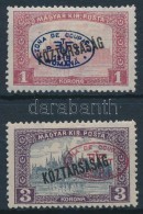 * Debrecen I. 1919 Parlament/Köztársaság 1K + 3K Piros Felülnyomással (6.500) / Mi... - Sonstige & Ohne Zuordnung