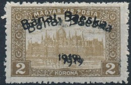 ** Bánát-Bácska 1919 Parlament 2K KettÅ‘s Felülnyomással, Bodor... - Andere & Zonder Classificatie