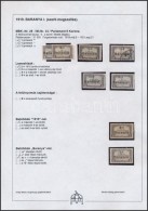 ** * O Baranya I. 1919 8 Db Parlament 5K, Közte Antikva, Lemezhibák, Minden érték Bodor... - Andere & Zonder Classificatie