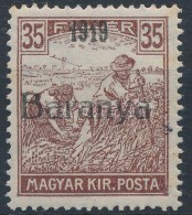 ** Baranya I. 1919 Arató 35f Antikva Számokkal, Bodor Vizsgálójellel (44.000) (rozsda /... - Other & Unclassified