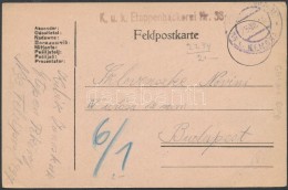 1919 Tábori Posta LevelezÅ‘lap 'K.u.K. Etappenbäckerei Nr. 33' + 'EP GEMONA' (Rainer 600p!) - Sonstige & Ohne Zuordnung